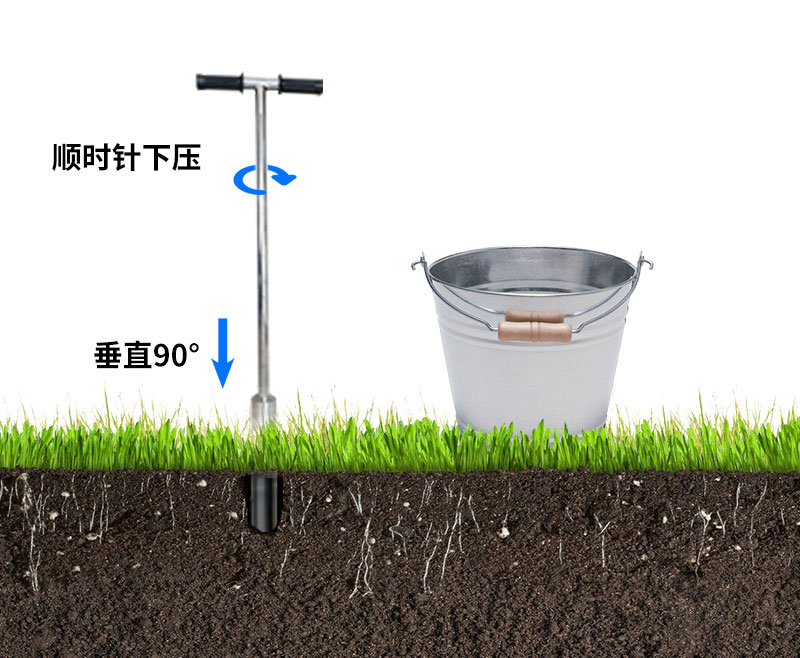 土壤墒情监测系统安装之钻孔法